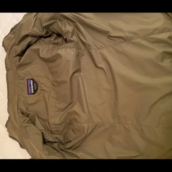 Patagonia Women's Radalie Long Olive Green Puffer Full Zip Quilted Jacket XS - Picture 10 of 11